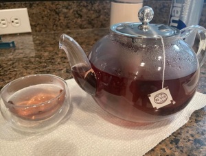 Glass tea pot and cups set 